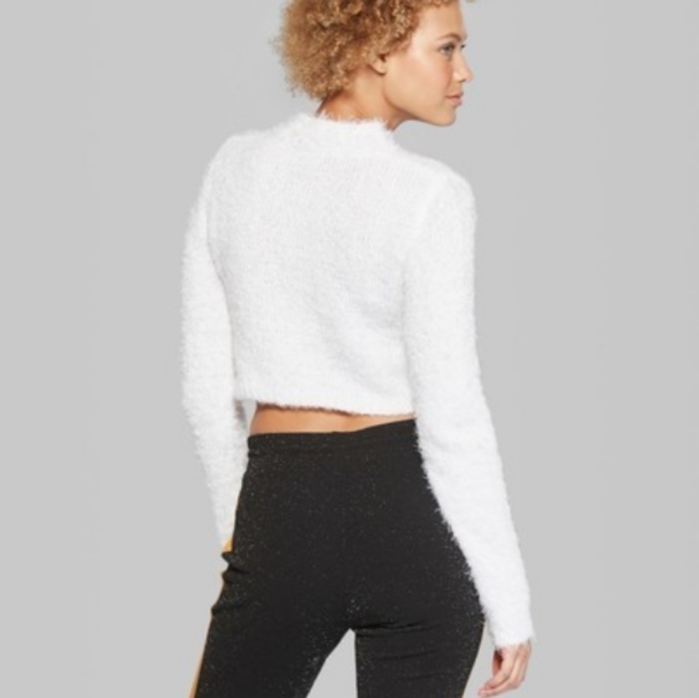 Wild Fable | Fuzzy Cropped Sweater- SPECIAL 💜 - Picture 2 of 6